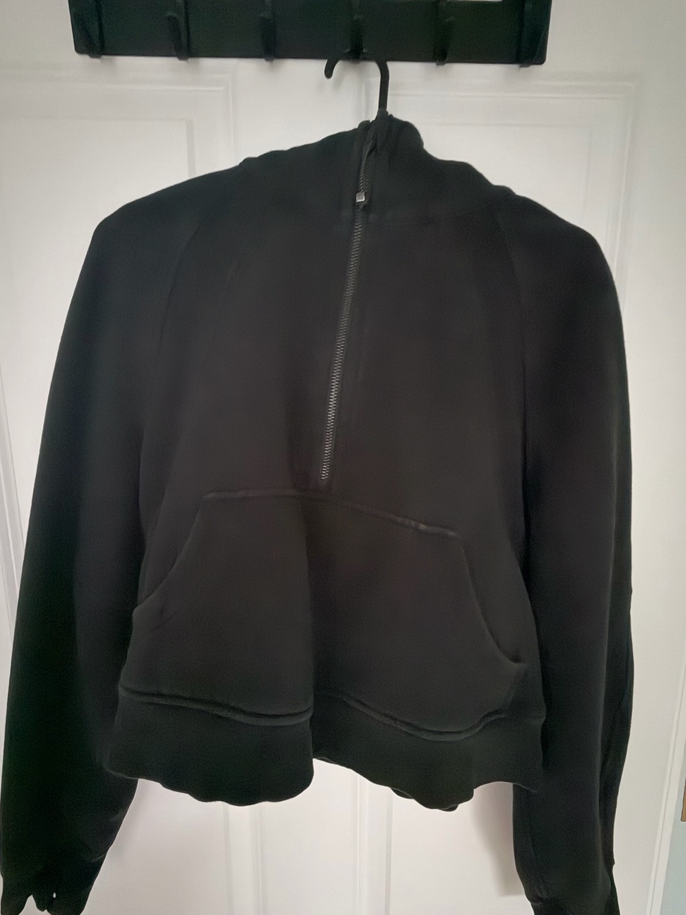 LuLu Scuba Black Half-Zip Pullover Hoodie